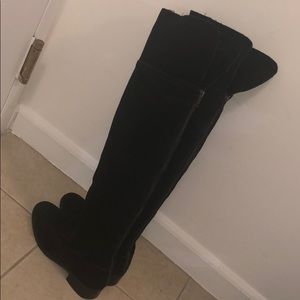 ASOS suede black over the knee boots size 37